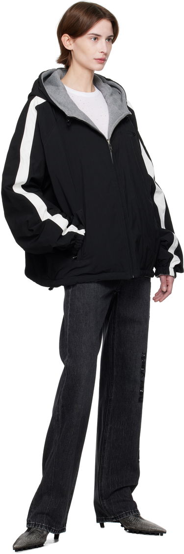 Vindjacka Alexander Wang Alexander Wang Raglan Hooded Reversible Jacket Svart | UWC1252038, 4
