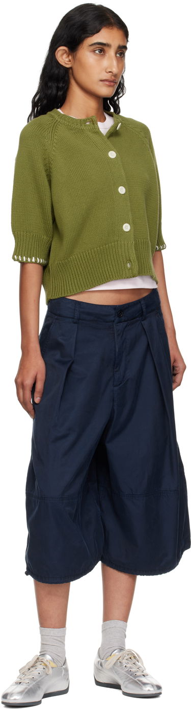 Sweater YMC YMC Kwai Knit Cardigan Grön | Q8YMA, 3