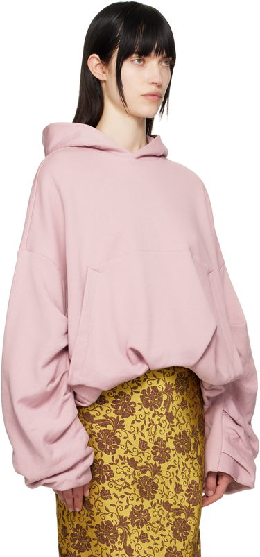 Sweatshirt Dries Van Noten Dries Van Noten Draped Hoodie Rosa | 251-011106-1610, 1