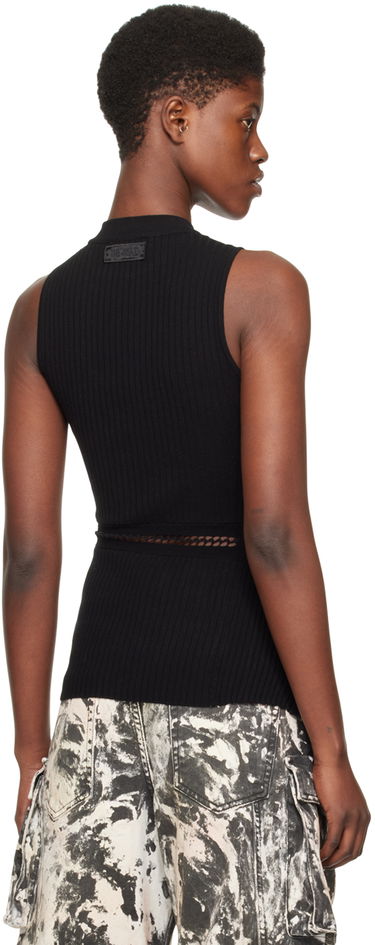 Linne The Attico Attico Cutout Sleeveless Tank Top Svart | 242WCT248 KV001, 2