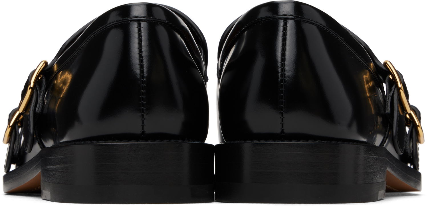 Kläder Marni Marni Bambi 3.0 Double Buckle Loafers Svart | MOMS006002 PS679, 1