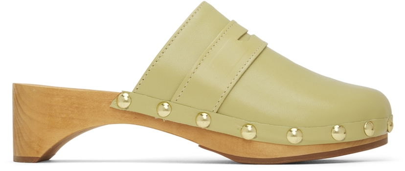 Kläder BY FAR BY FAR Hans Clogs Grön | 22SSHNSOLVGLS