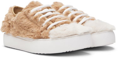 Sneakers och skor Marni Marni Kids Faux-Fur Beige | 82034, 3