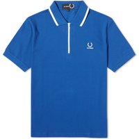 Polotröja Fred Perry Raf Simons x Half Zip Polo Tee Blå | SM6501-139, 1