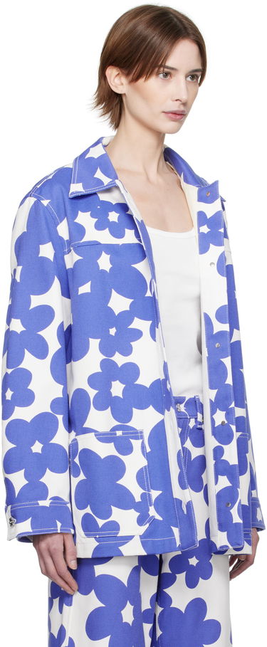 Jacka Marni Marni Dillies Print Jacket Blå | JKMA0347S0 UTC462, 1