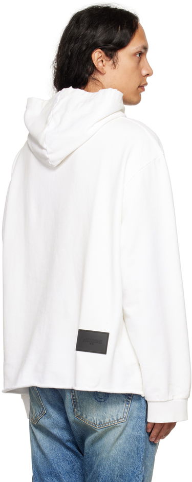 Sweatshirt We11done We11done Distressed Hoodie Vit | WD-TH3-22-716-U-WH, 2