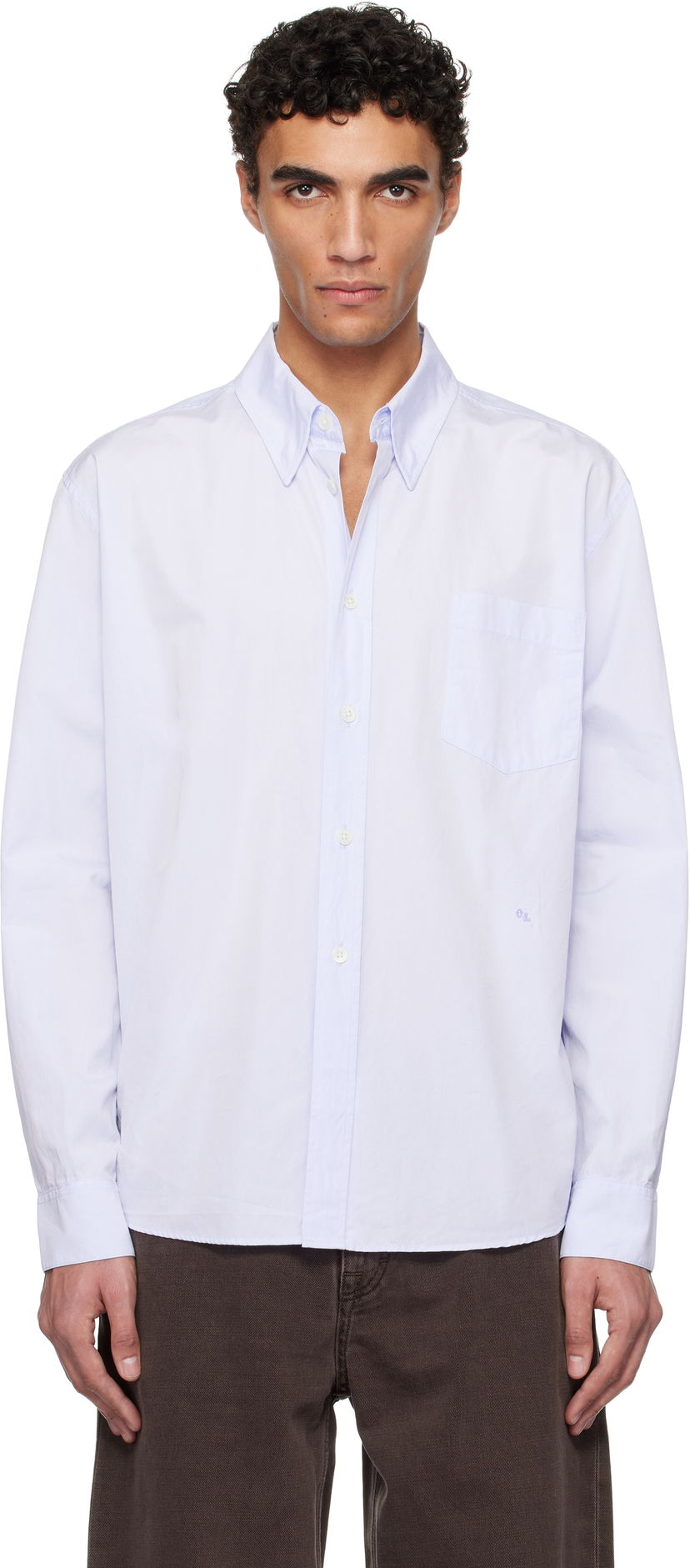 Skjorta OUR LEGACY Our Legacy Beyond Button-Down Shirt Blå | M2252BD