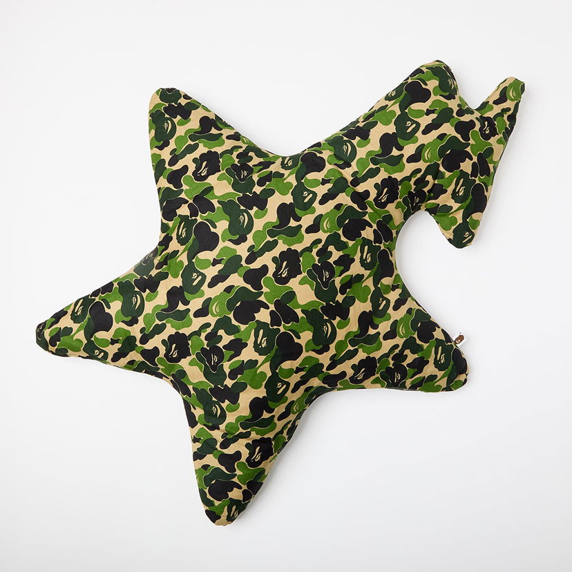 Heminredning BAPE Bathing Ape ABC Camo Star Big Cushion Grön | 001HOK701003F GRN
