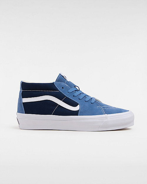 Skateboarding Vans Premium Sk8-mid 83 Shoes (lx Stv Navy/white) Unisex White, Size 3.5 Mörkblå | VN000CQQDWR