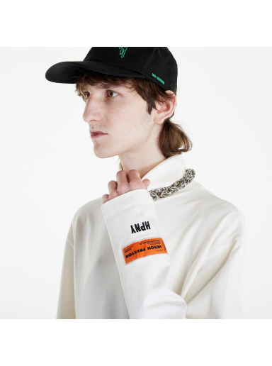 T-shirt HERON PRESTON HPNY Embroidered Rollneck Tee Vit | HMAB027C99JER0020110