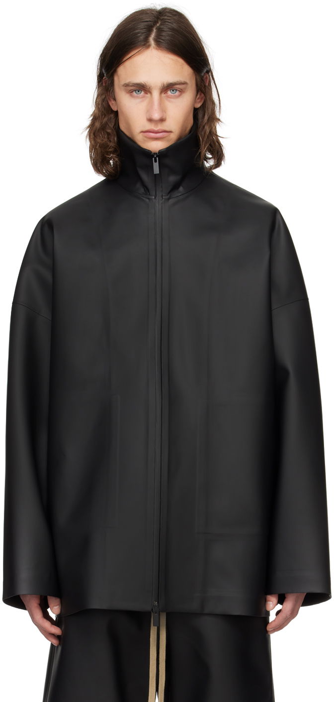 Jacka Fear of God Black Zip Jacket Svart | FG830-408RUB