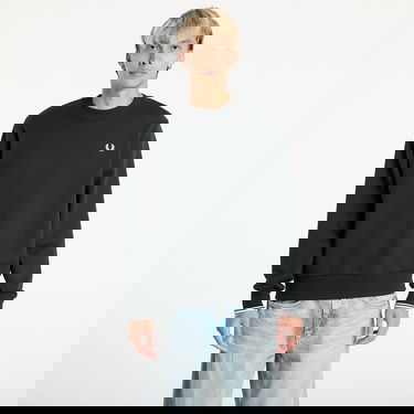 Sweatshirt Fred Perry Fred Perry Crew Neck Sweatshirt Svart | M7535 T50, 0