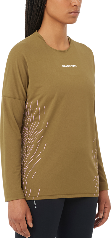 T-shirt Salomon Salomon Sense Aero Graphic Long Sleeve T-Shirt Grön | lc2698000, 0