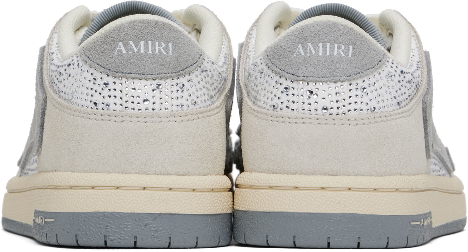 Sneakers och skor AMIRI Crystal Suede Skel Top Low Vit | AWFOSR1091, 1