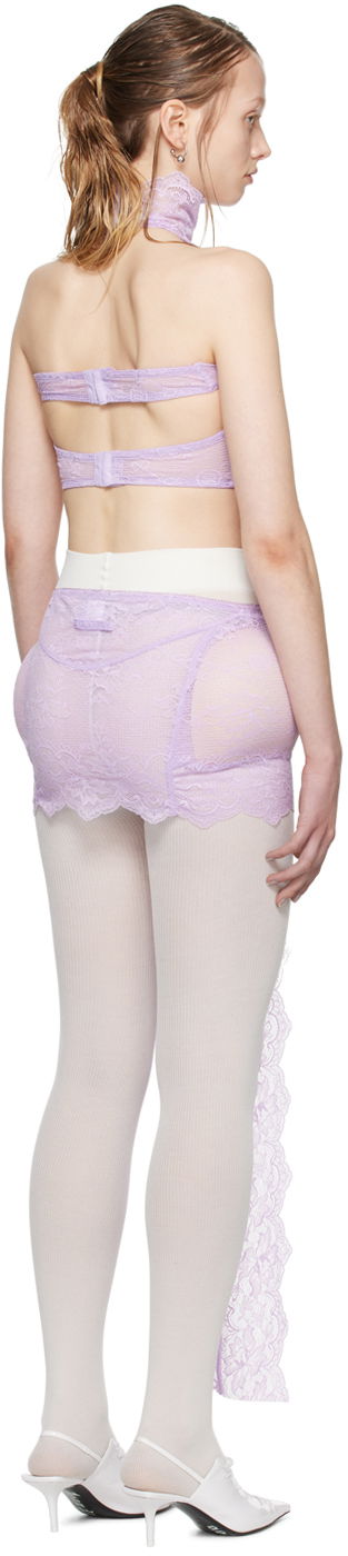 Klä Jean Paul Gaultier Jean Paul Gaultier Shayne Oliver Edition Lace Minidress Purpur | 24/27-F-RO167P-C047-29, 2