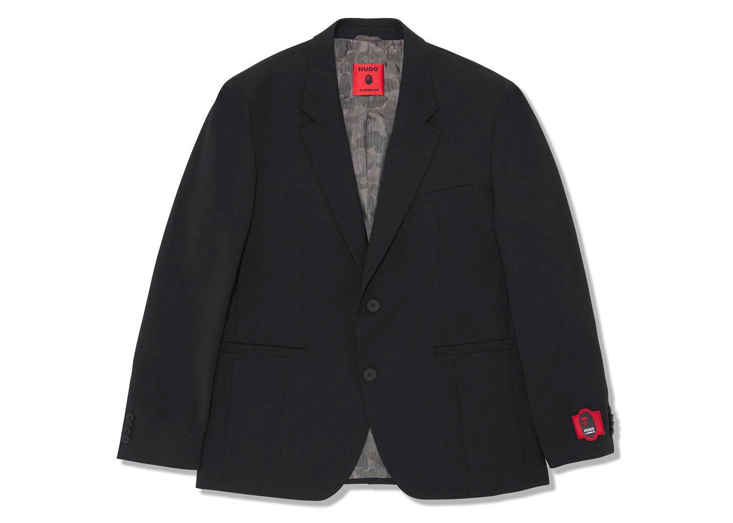 Jacka BAPE BAPE x Hugo Jacket Black Svart | 7I23-142-902, 0