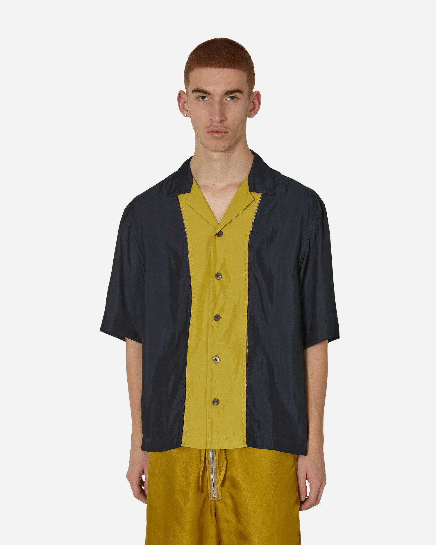 Skjorta Dries Van Noten Panelled Shirt Svart | 241-020720-8355 901, 1