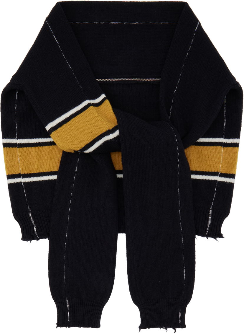 Sweater Ambush Knit Sweater Scarf Svart | BMMA002F24KNI0011010