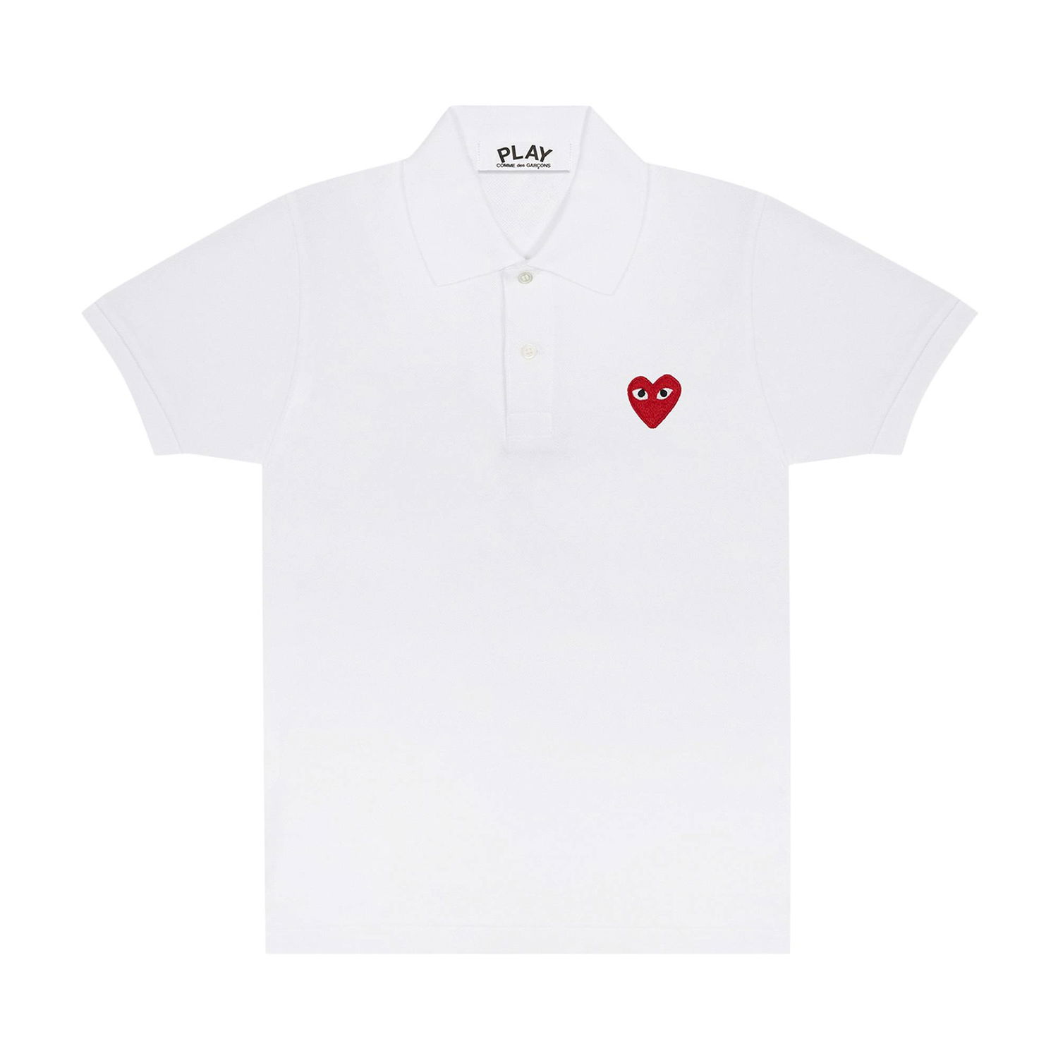 Polotröja Comme des Garçons Play Heart Polo Tee Vit | AZ T006 051 5, 1