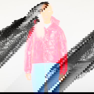 Pufferjacka Tommy Hilfiger Tommy Jeans Shiny Hooded Badge Jacket Röd | DW0DW20210 XME, 0