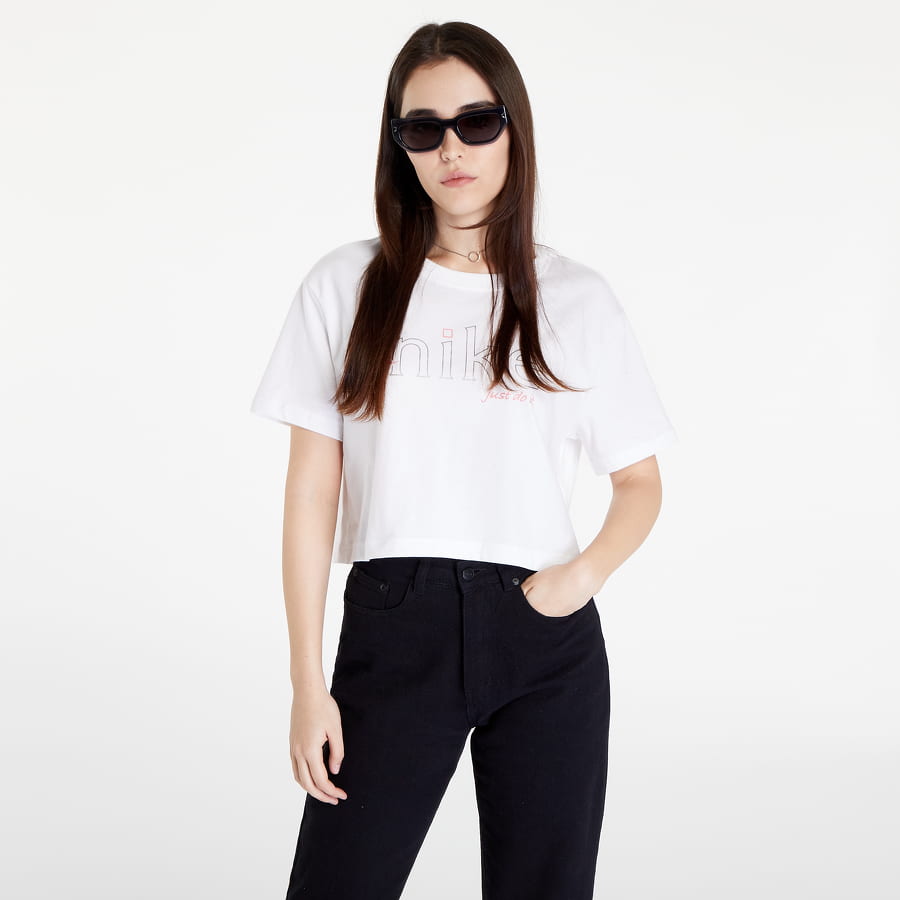 T-shirt Nike Sportswear Cropped T-Shirt Vit | DV9947-100, 0