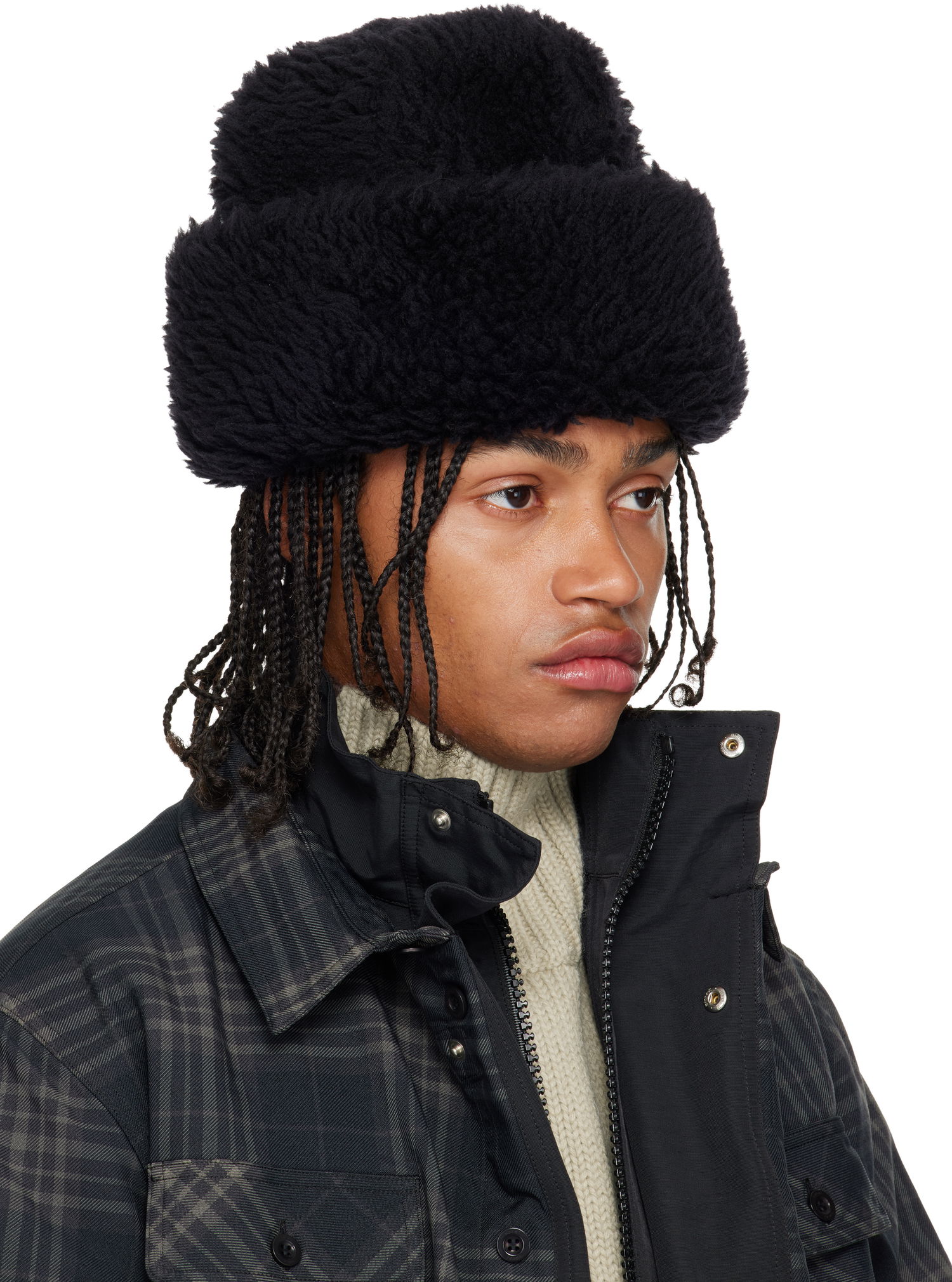 Mössa sacai Puffy Beanie Hat Svart | 25-01043S, 1