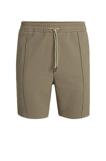 Shorts BOSS Relaxed-Fit Stretch Oxford Shorts Grön | 50534647