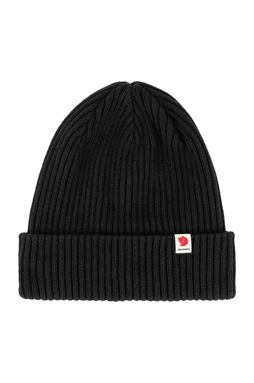 Mössa FJÄLLRÄVEN Rib Hat Beanie Svart | F13100184.550