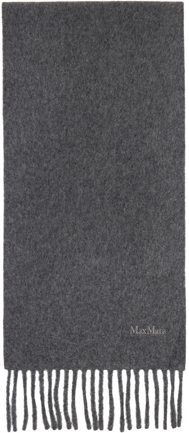 Halsduk Max Mara Scilli Fringed Scarf Mörkblå | 2524546052600, 4