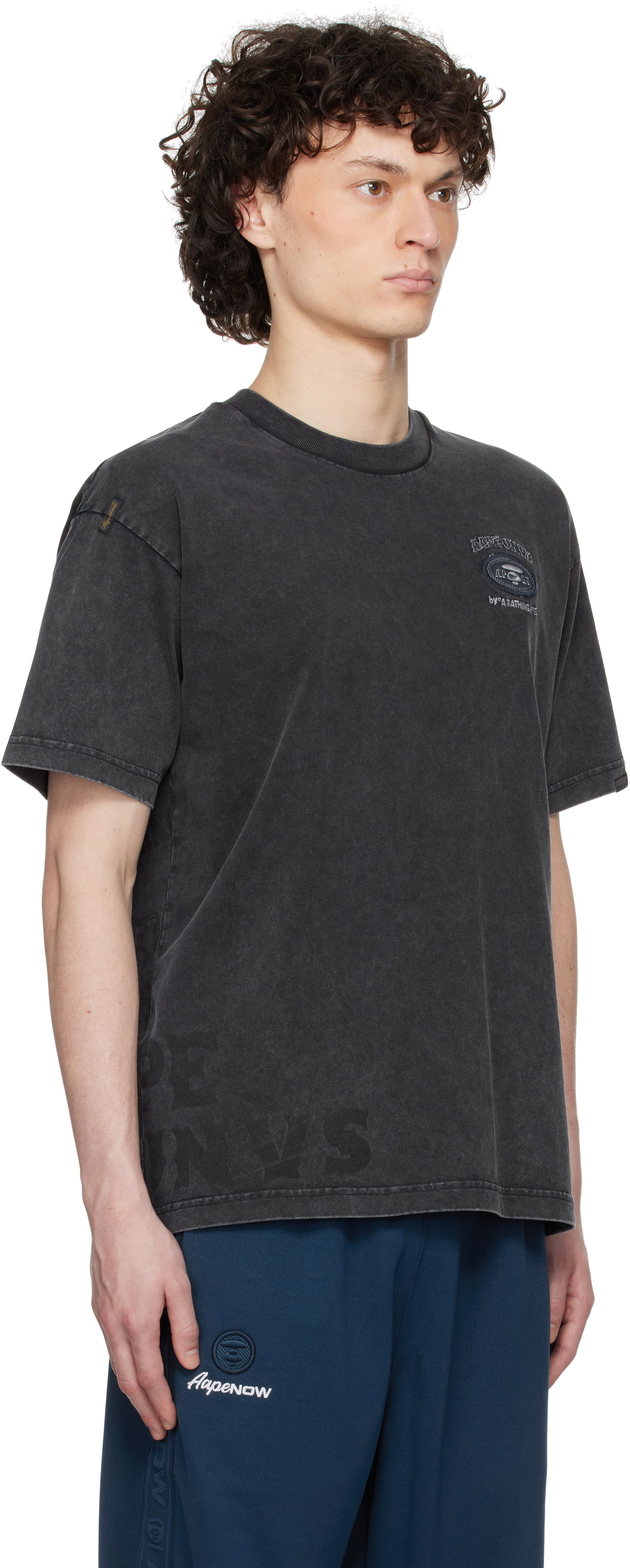 T-shirt AAPE by A Bathing Ape AAPE by A Bathing Ape Fancy Main T-Shirt Svart | AAPTEM1671XXNBKL, 1