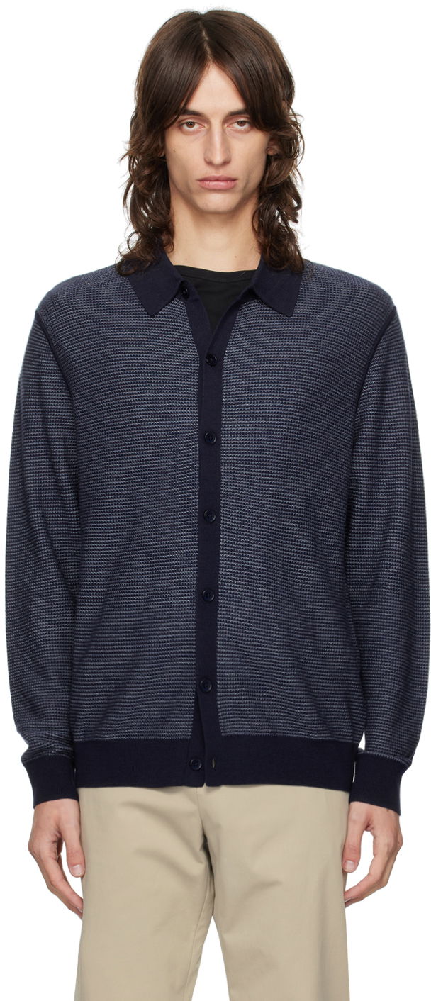 Sweater Paul Smith Paul Smith Button Through Cardigan Mörkblå | M1R-895Y-N02418-49