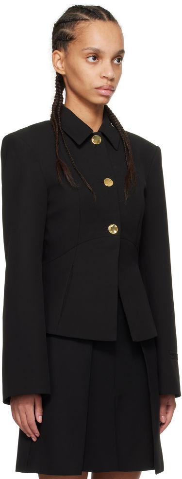 Jacka GANNI GANNI Light Twill Suiting Blazer Svart | W0057, 1