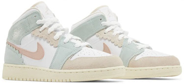 Sneakers och skor Jordan Air Jordan 1 Mid SE Pink Oxford (GS) Vit | DZ5361-100, 4