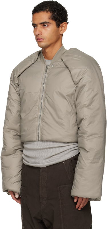 Pufferjacka Rick Owens Rick Owens DRKSHDW Concordians Convertible Cropped High-Neck Puffer Jacket Beige | DU02E7777 NP, 3