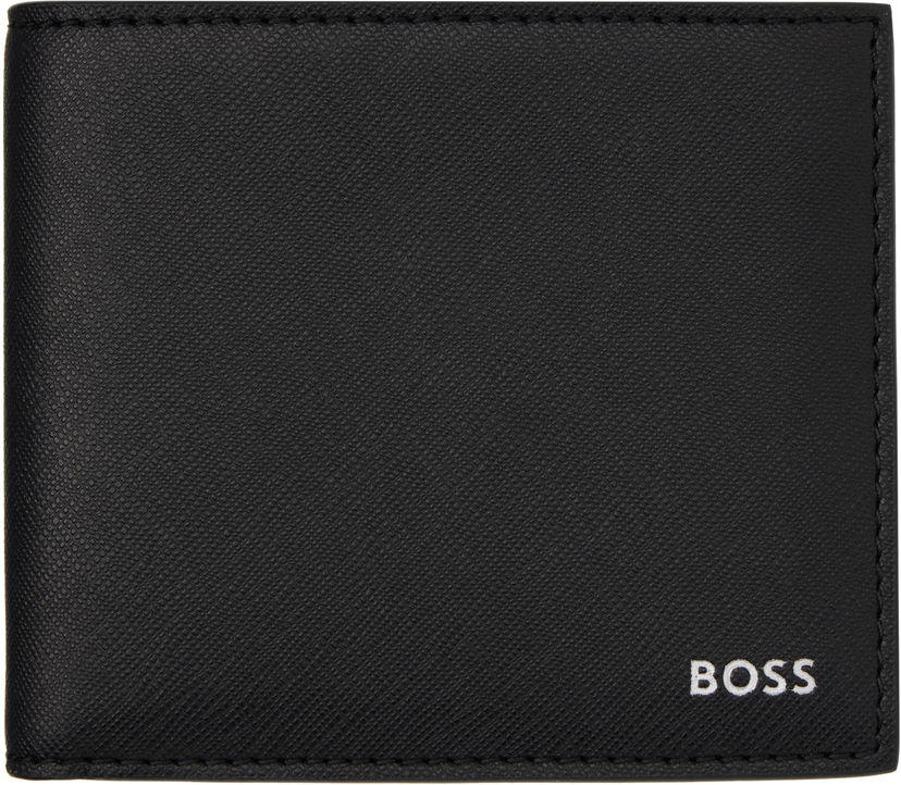 Plånbok BOSS Saffiano Leather Wallet Svart | 50536717