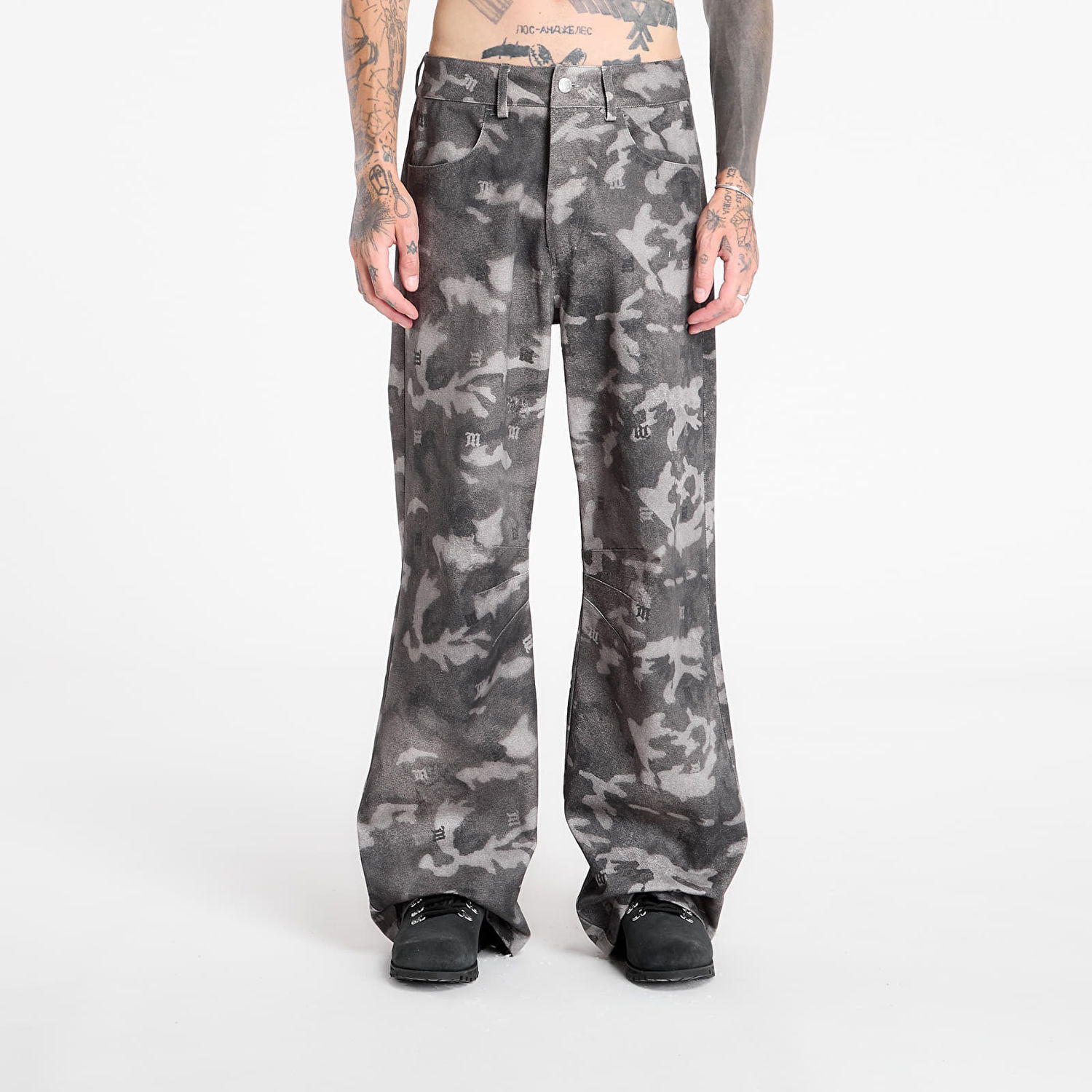 Byxor MISBHV MISBHV Camo Print Trousers Grå | 251M312, 0
