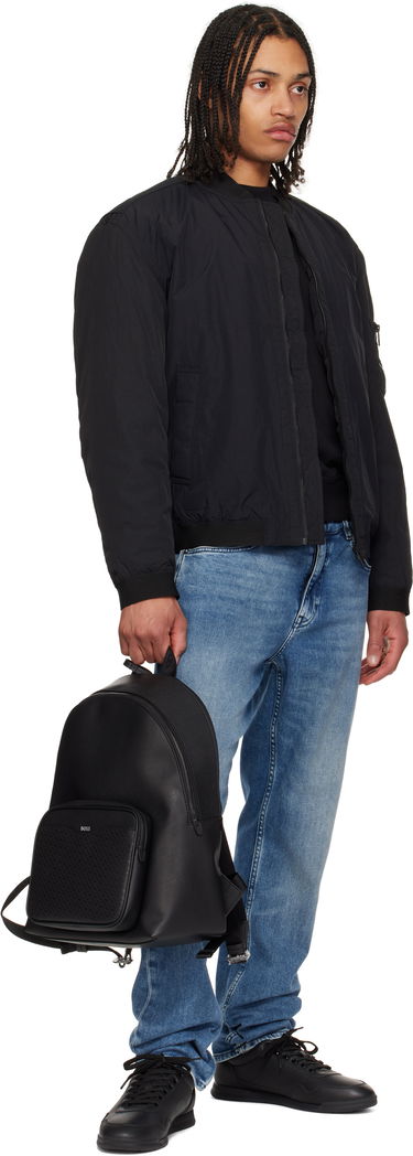 Ryggsäck BOSS Monogram Pocket Backpack Svart | 50542233, 3