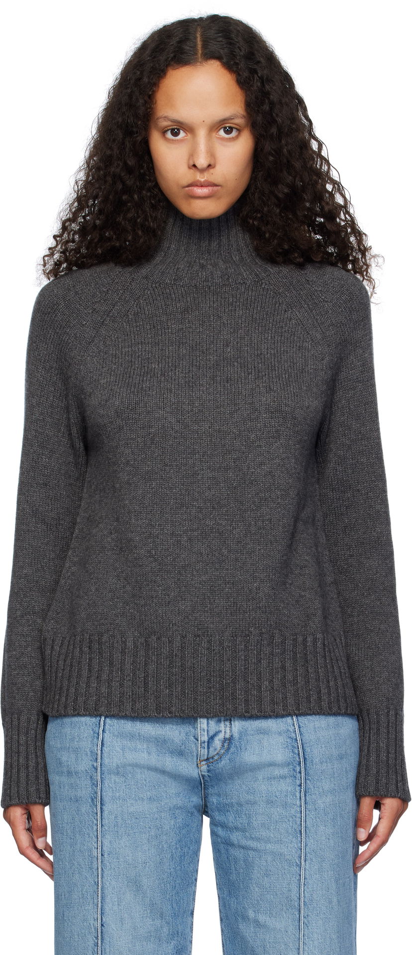 Sweater Max Mara Max Mara Mantova Turtleneck Sweater Grå | 2429366073600 MM12036