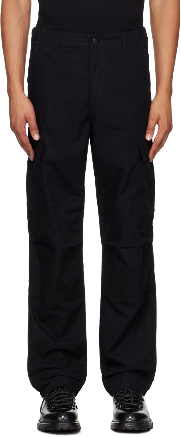 Cargo byxor Carhartt WIP Regular Fit Cargo Pants Svart | I032467