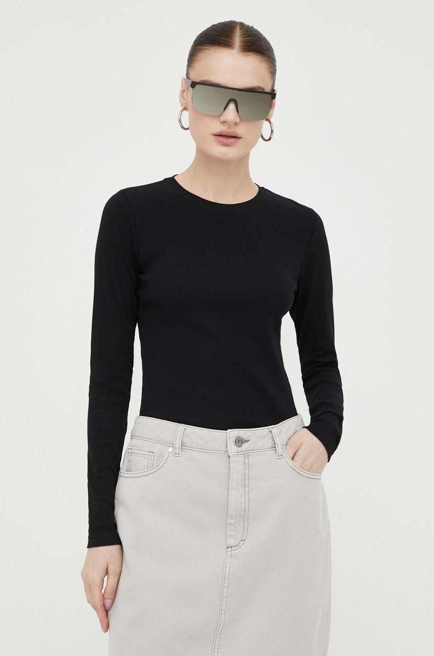 T-shirt Samsoe Samsoe Long Sleeve Tee Svart | F00013150, 0