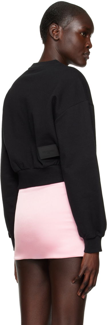 Sweater We11done We11done Cropped Sweatshirt Svart | WD-TS3-22-860-W-BK, 2