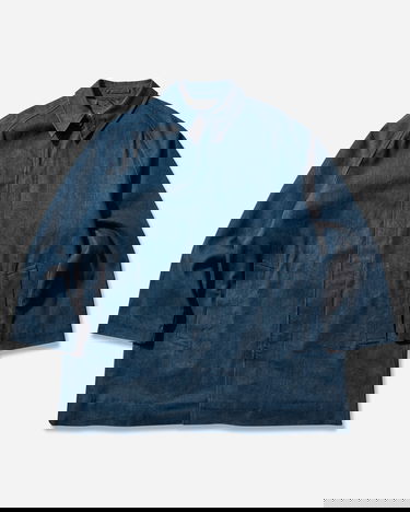 Rockar Levi's Blue Tab Denim Mac Coat Blå | 0033T 0000, 0