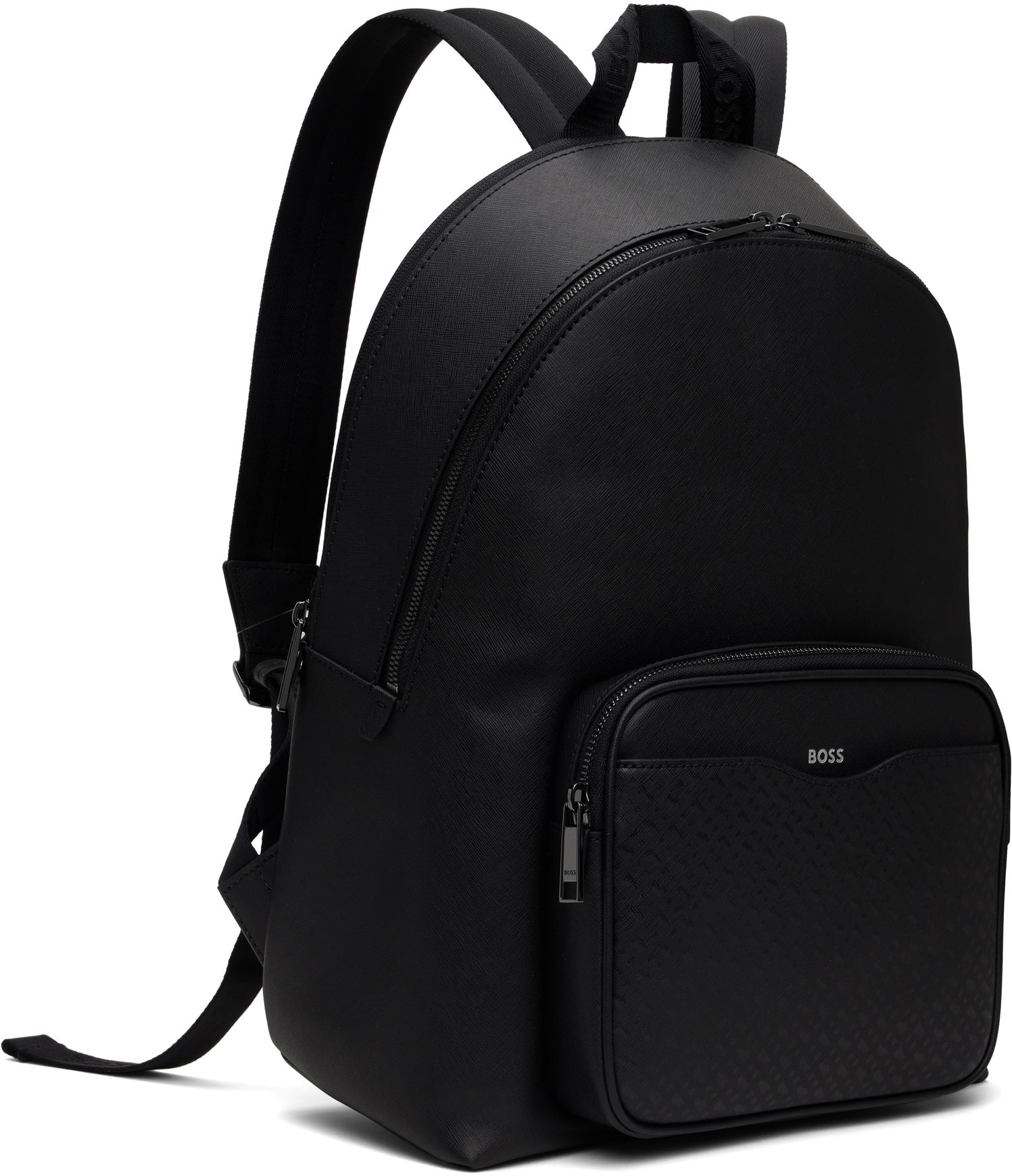Ryggsäck BOSS Monogram Pocket Backpack Svart | 50542233, 1