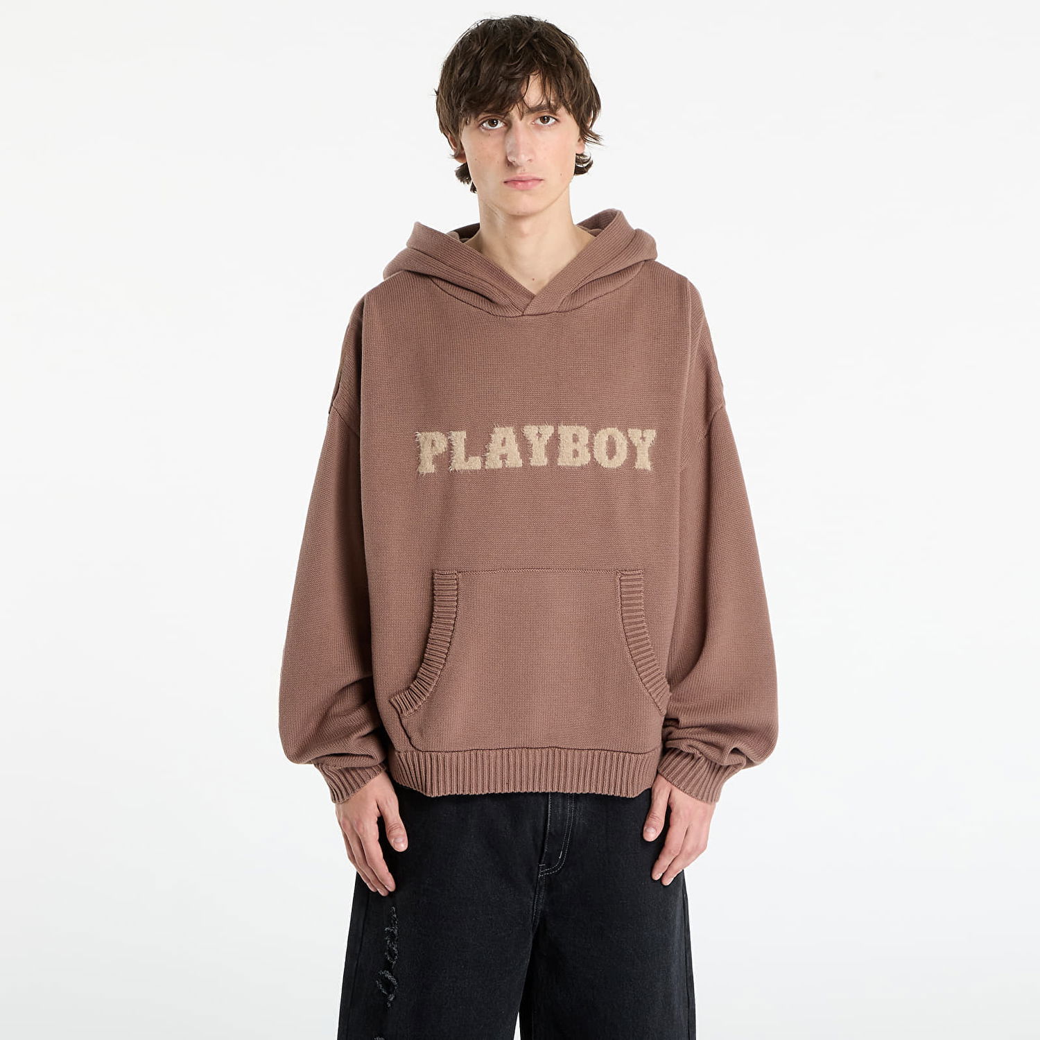 Sweatshirt Footshop Playboy x FTSHP Sweater Hoodie UNISEX Brown Brun | FTSHP_518, 0