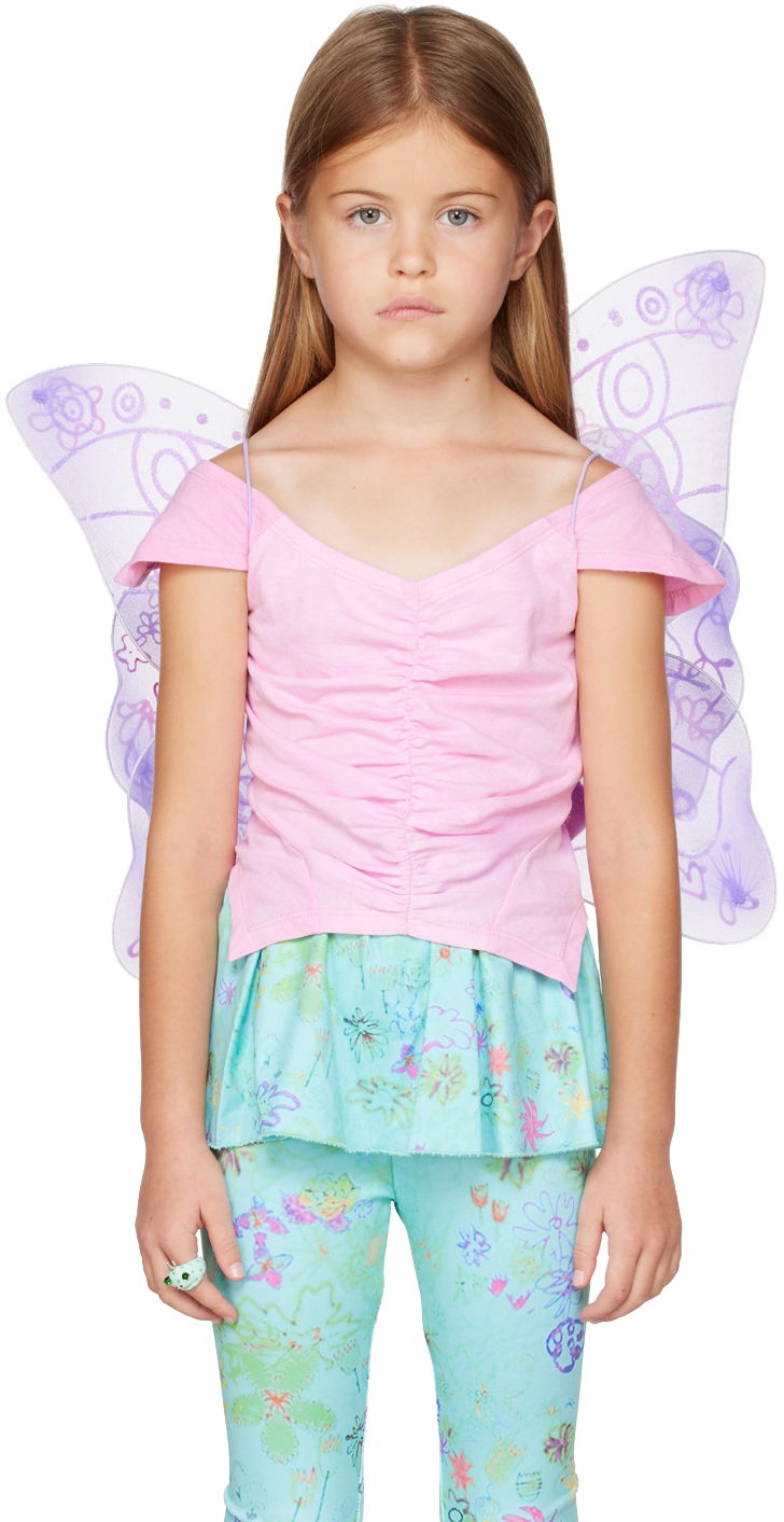 T-shirt Collina Strada Collina Strada Fairy Wings Rosa | CSK1009