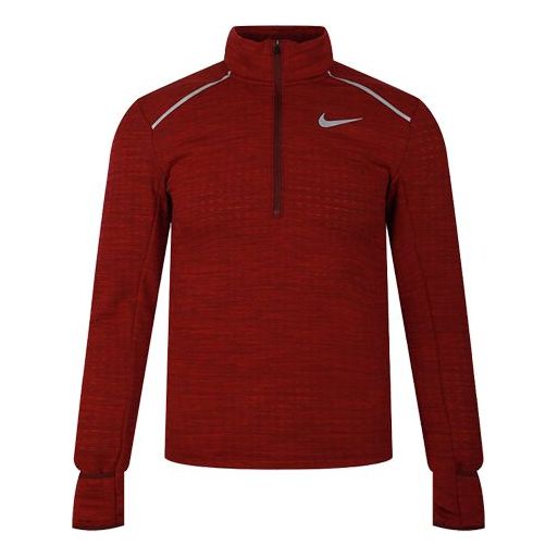 Sweater Nike Therma Element 3.0 Half-Zip Running Top Röd | BV4714-620