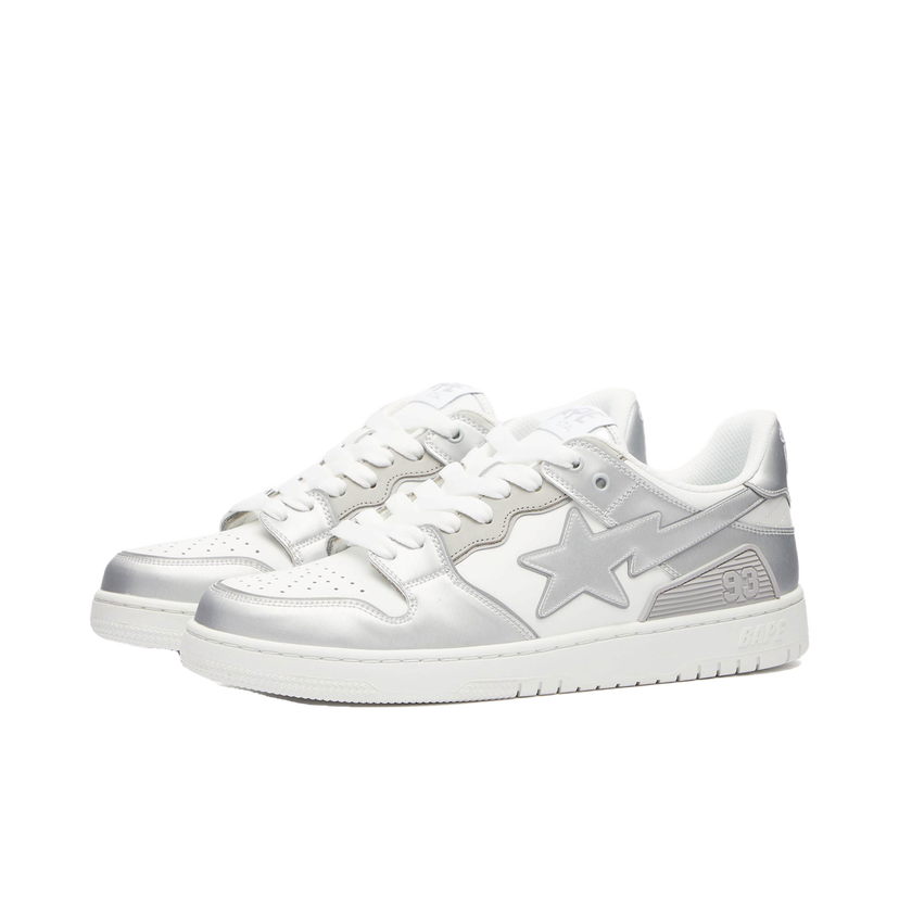 Sneakers och skor BAPE A Bathing Ape SK8 Sta Grå | 001FWK301311M-WHT