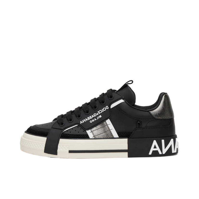 Sneakers och skor Dolce & Gabbana Black & Silver NS1 Sneakers Svart | CS1863AO223