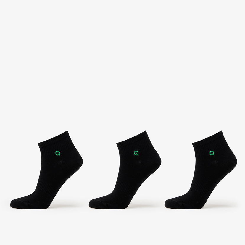 Strumpor Queens Essential Ankle Socks 3-Pack Svart | QNS_068