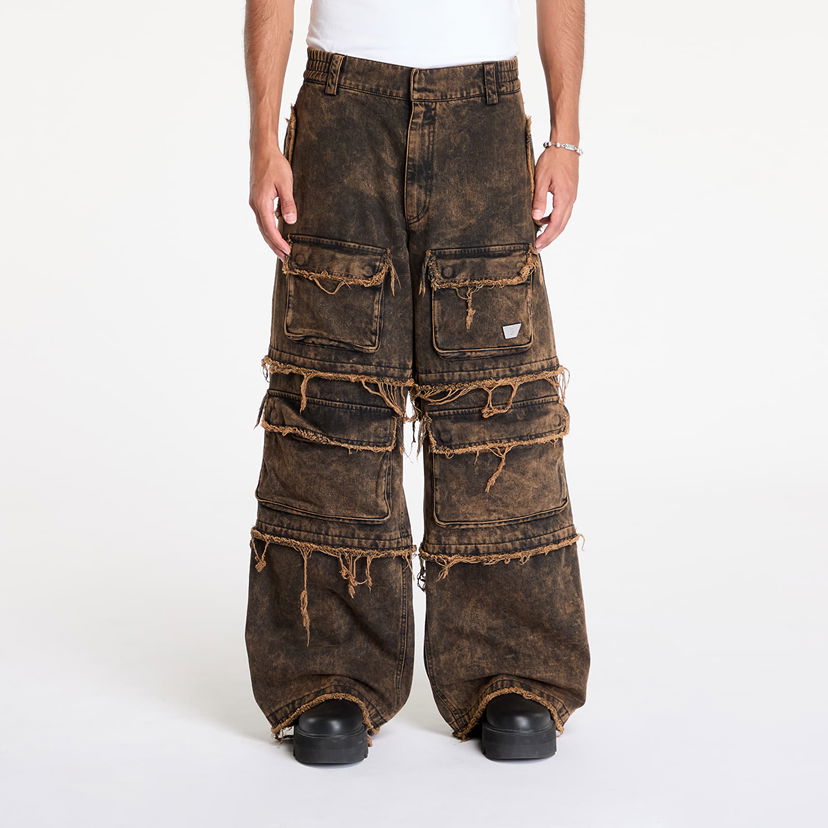 Jeans MISBHV Ibiza Oversize Cargo Trousers Acid Black Svart | 241M320